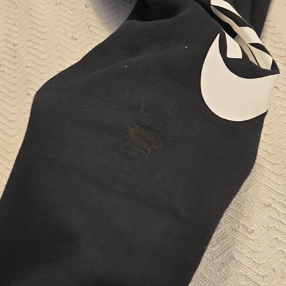Nike Kids Black Sweatpants with White Logo - Picture 9 of 9